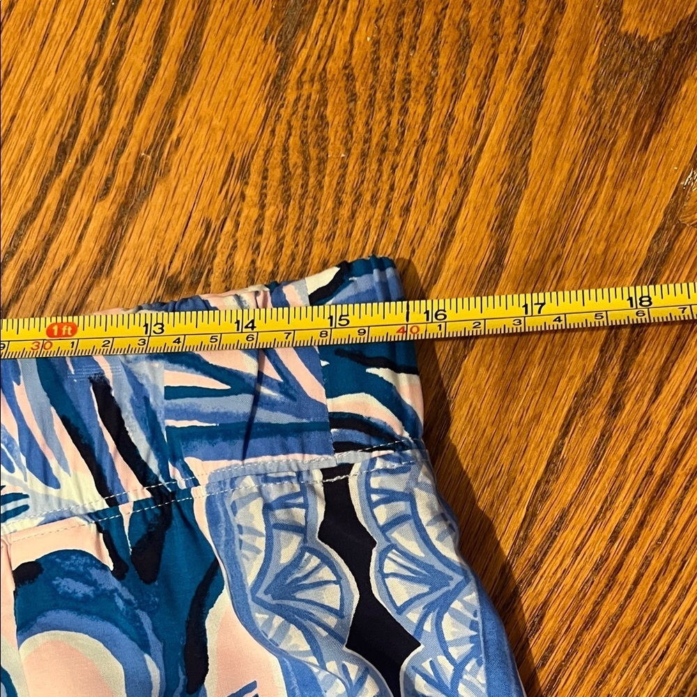 Lilly Pulitzer Blue and Pink Straight Leg Pants, NWOT, M - Picture 4 of 7